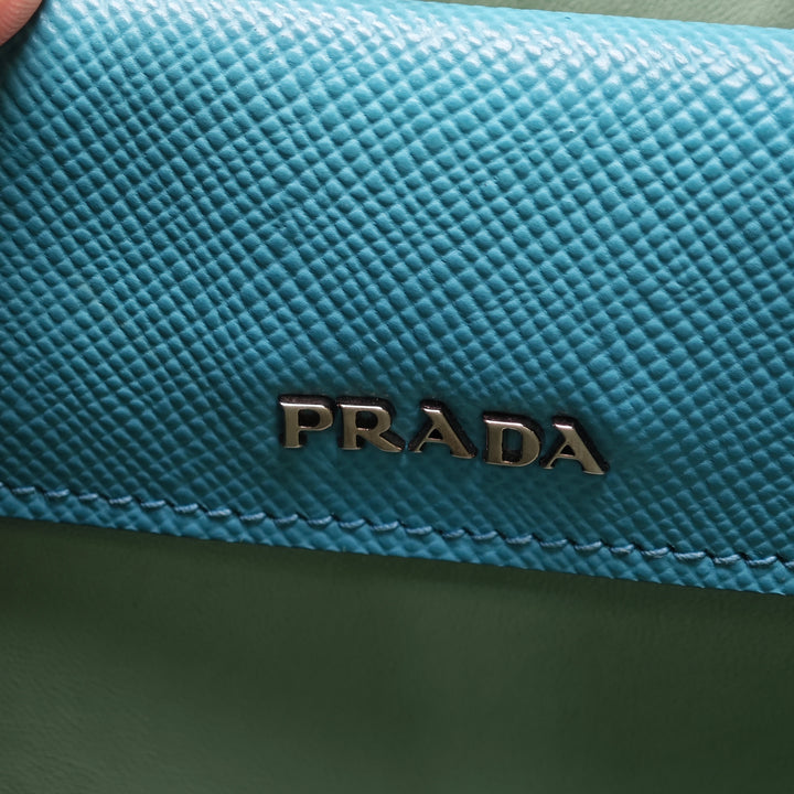 Prada Medium Saffiano Cuir Double Handle Sac