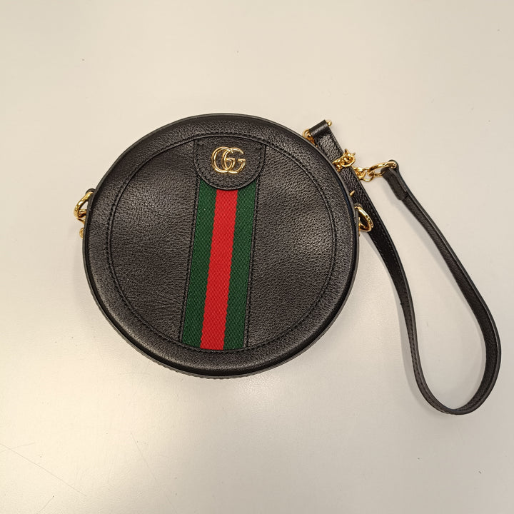 Gucci Mini Cuir de veau Web Ophidia Rond Sac porté croisé