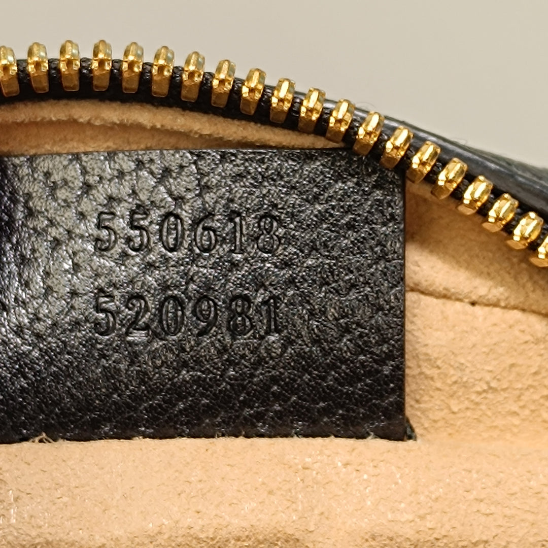 Gucci Mini Cuir de veau Web Ophidia Rond Sac porté croisé