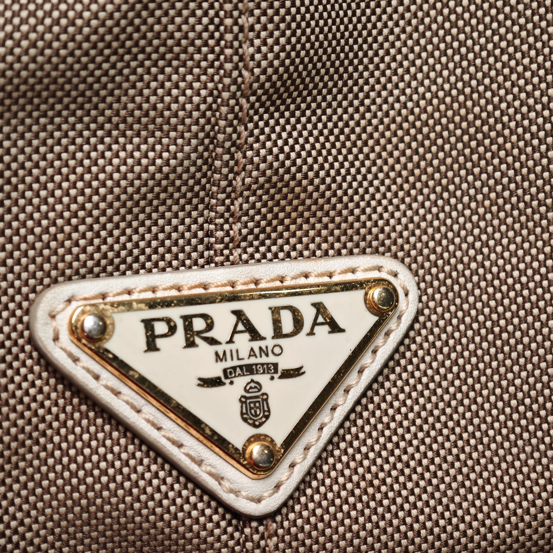 Prada Toile Canapa Logo Bow Sac