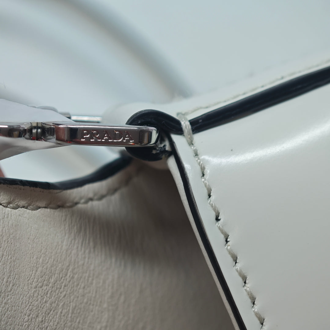 Prada Mini Brushed Cuir Cleo Sac