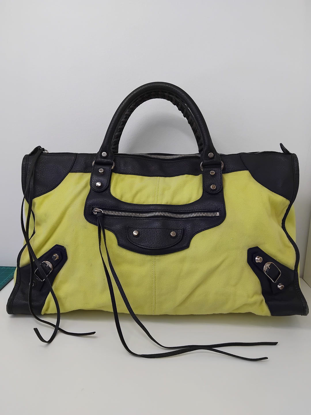 Balenciaga Toile Cuir d’agneau Motocross Classic Work Sac
