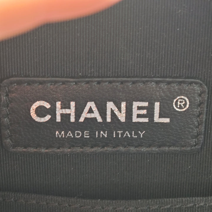 Chanel Cuir verni Rond As Earth Sac