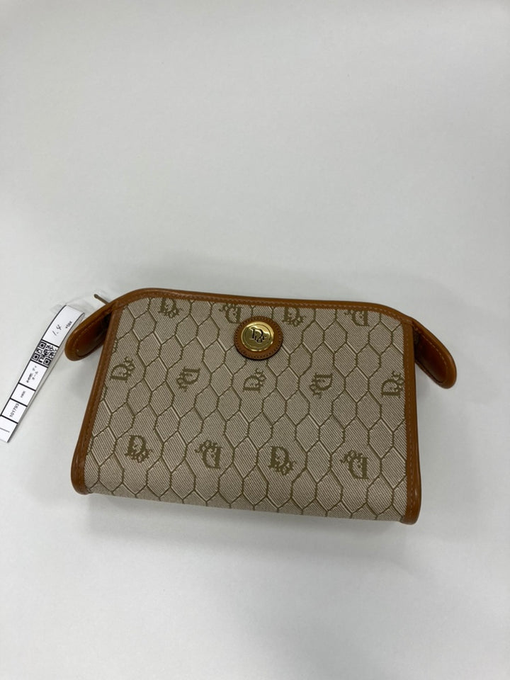 Dior Honeycomb Coated Toile Pochette