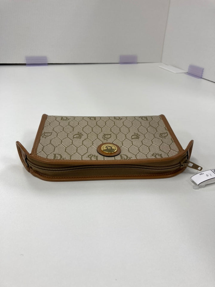 Dior Honeycomb Coated Toile Pochette
