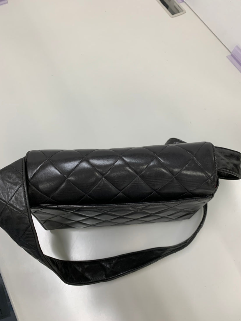 Chanel CC Matelassé Cuir d’agneau à rabat Sac porté croisé