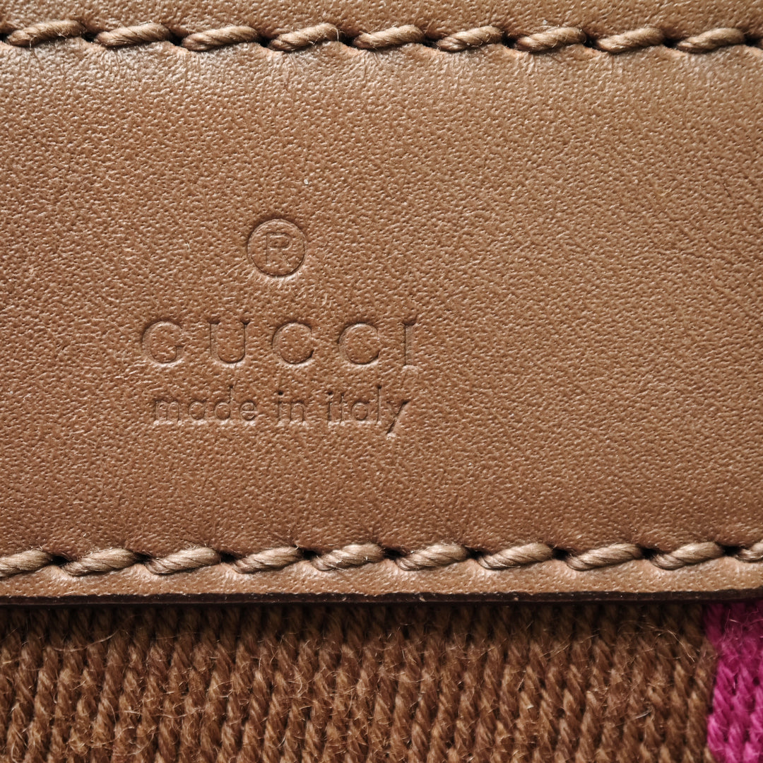Gucci Medium GG Toile Web Joy Boston Sac
