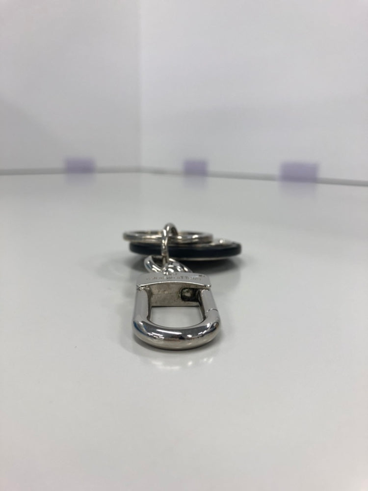 Louis Vuitton Stainless Steel et Cuir de veau LV Cut Circle Key Holder