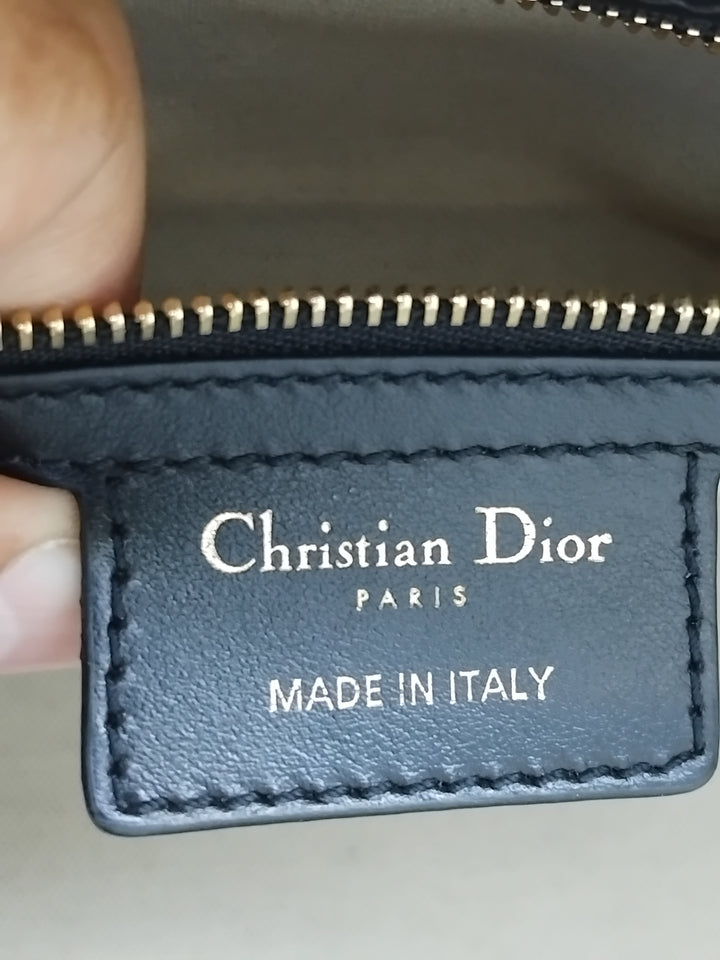 Dior Medium Cuir Cannage Dior Vibe Zip Bowling Sac