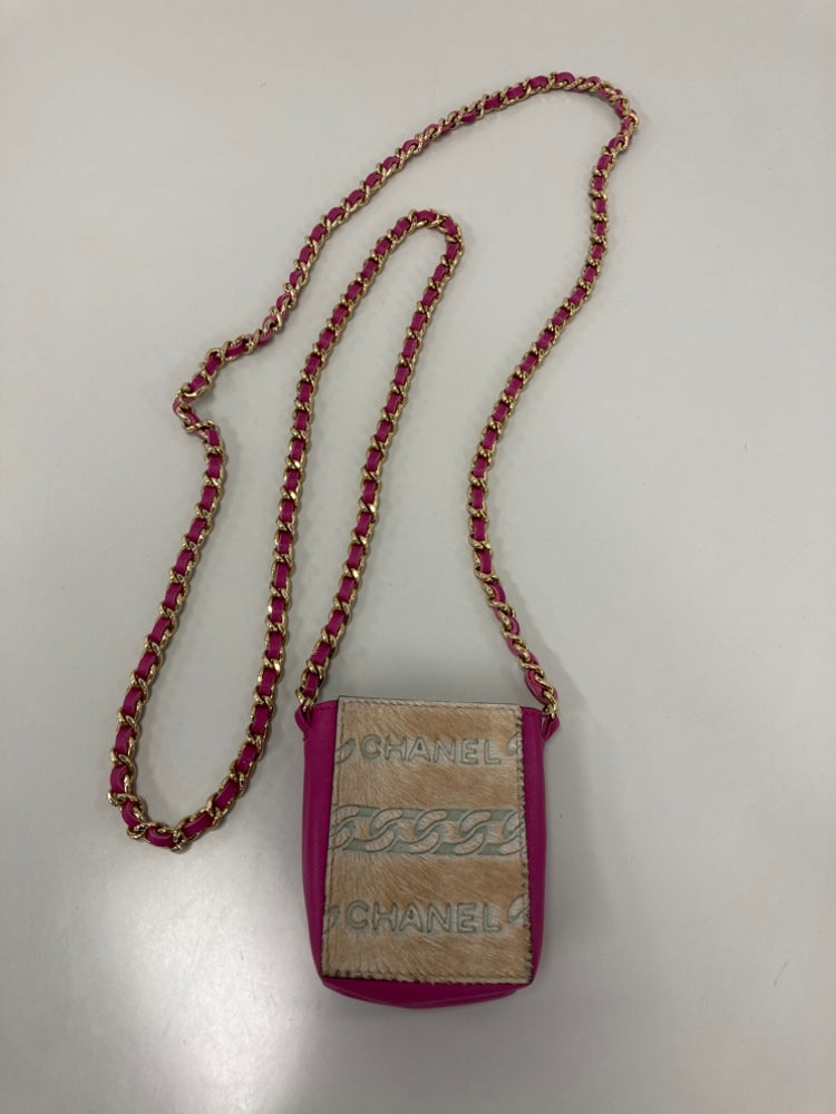 Chanel Cuir d’agneau et Pony Hair Cigarette Étui