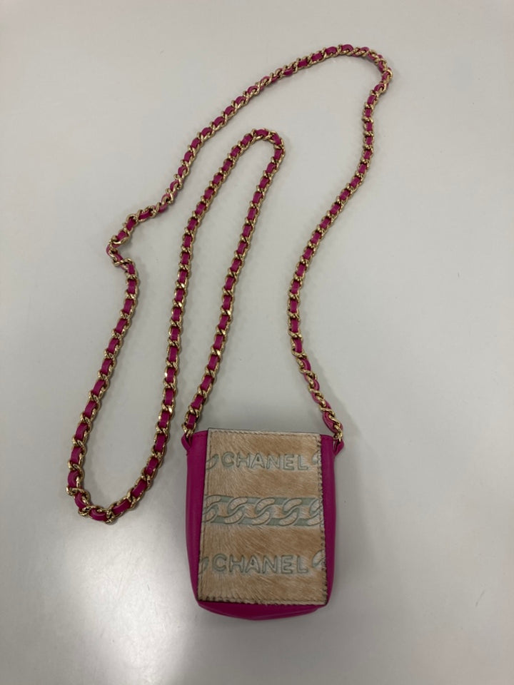Chanel Cuir d’agneau et Pony Hair Cigarette Étui