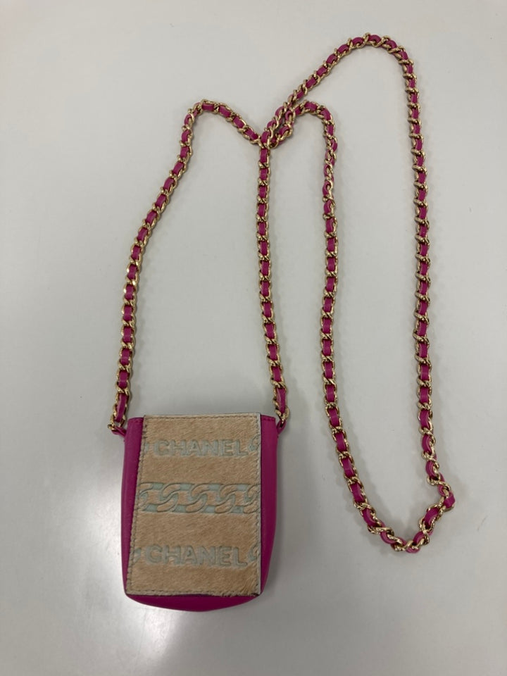 Chanel Cuir d’agneau et Pony Hair Cigarette Étui