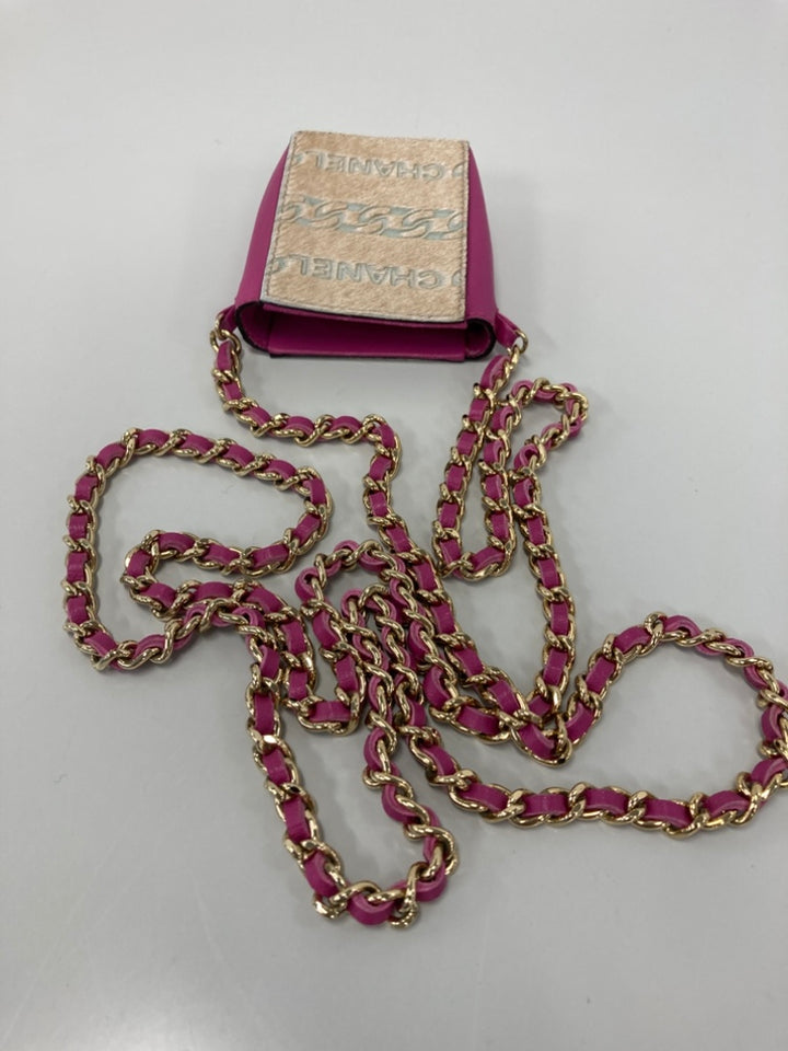 Chanel Cuir d’agneau et Pony Hair Cigarette Étui