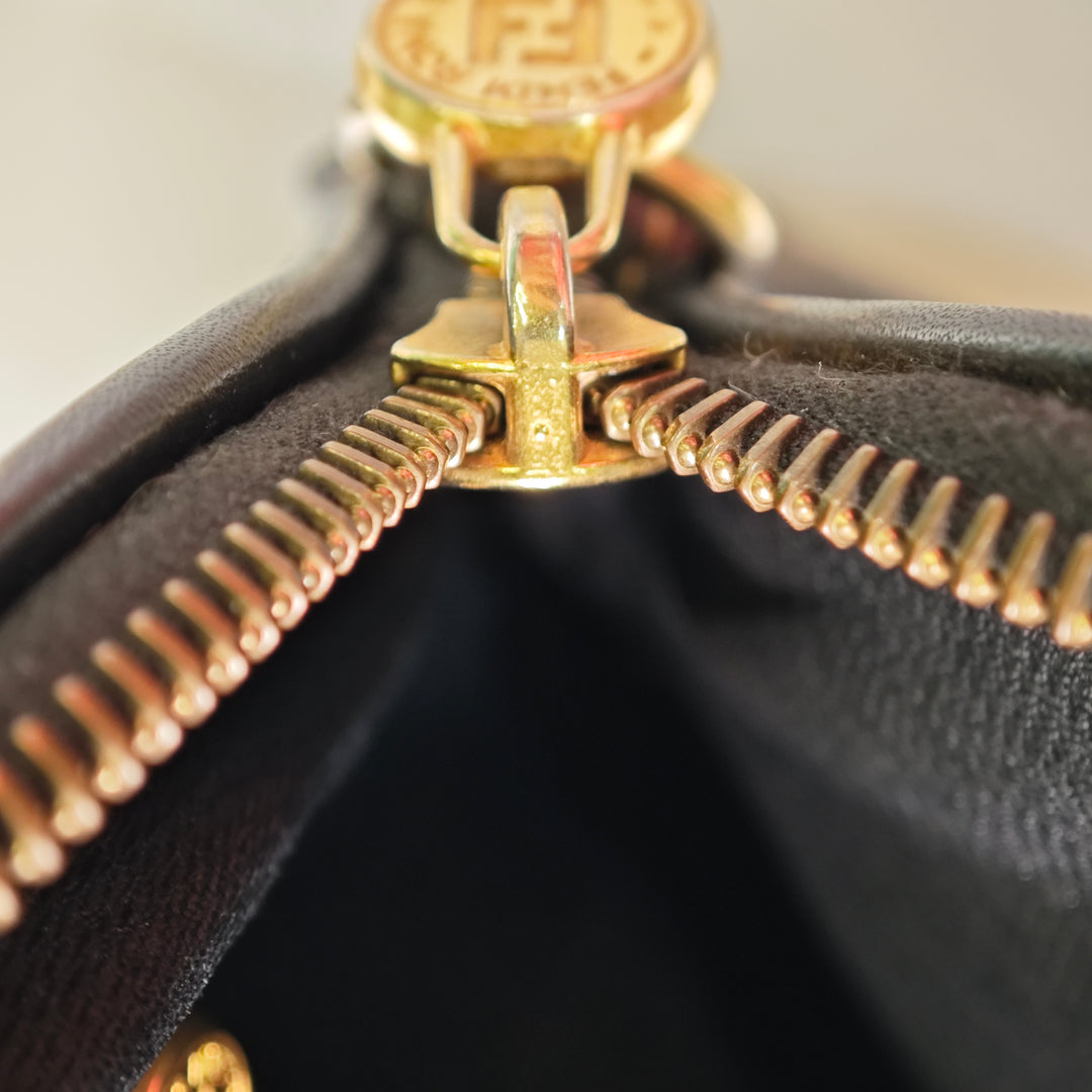 Fendi Pequin Coated Toile Dome Sac
