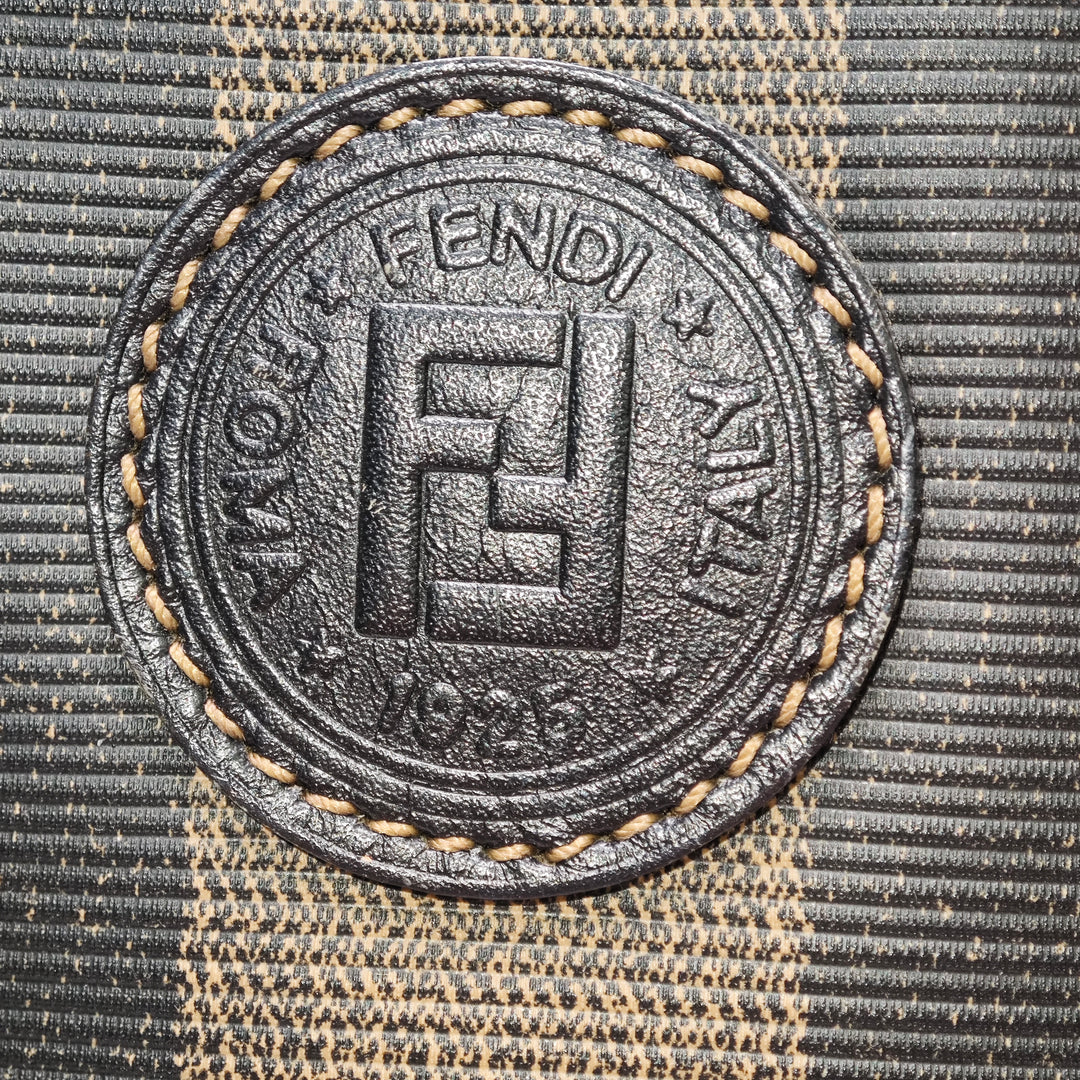 Fendi Pequin Coated Toile Dome Sac
