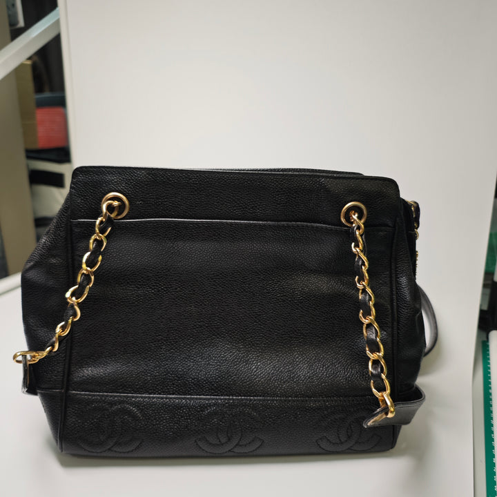 Chanel Triple CC Caviar Cabas