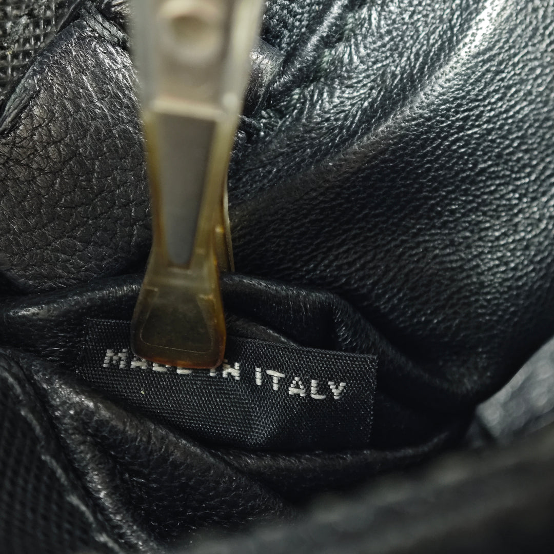 Prada Saffiano Lux et Tessuto Chain Sac porté croisé