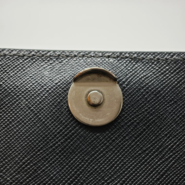 Prada Saffiano Lux et Tessuto Chain Sac porté croisé