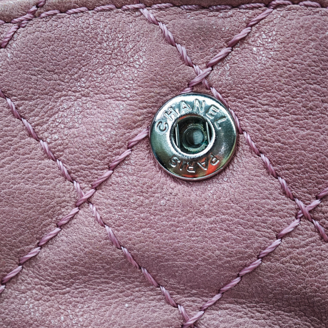 Chanel Medium Classic Washed Cuir d’agneau Bijoux Chain Double rabat