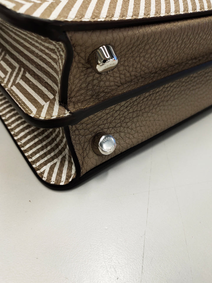 Fendi Small Zucca Cuir Peekaboo ISeeU Sac