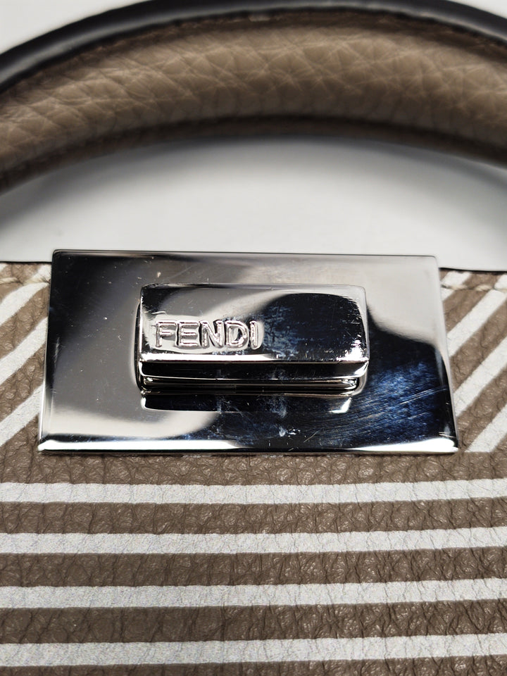 Fendi Small Zucca Cuir Peekaboo ISeeU Sac