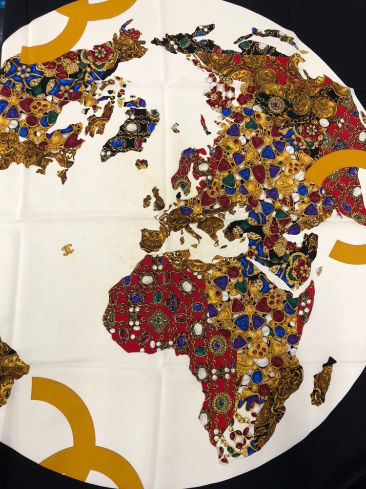 Chanel Gripoix Soie Foulard
