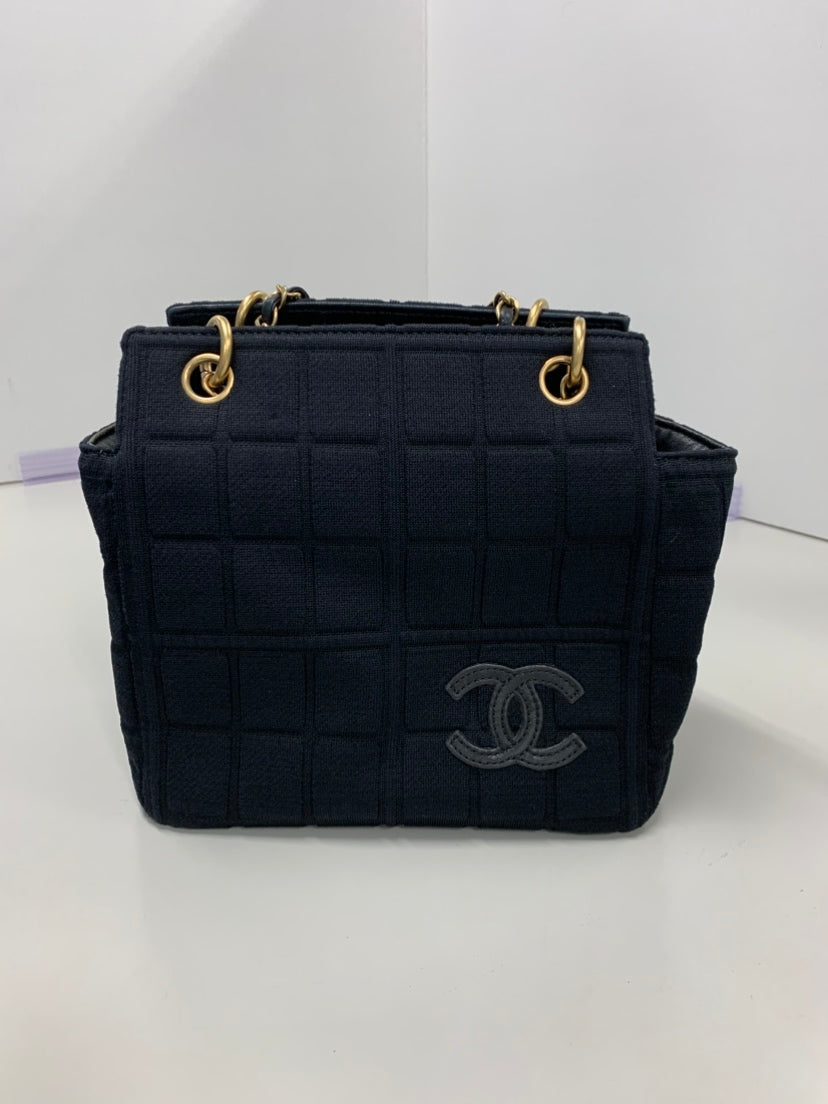 Chanel Jersey CC Chocolate Bar Sac bandoulière
