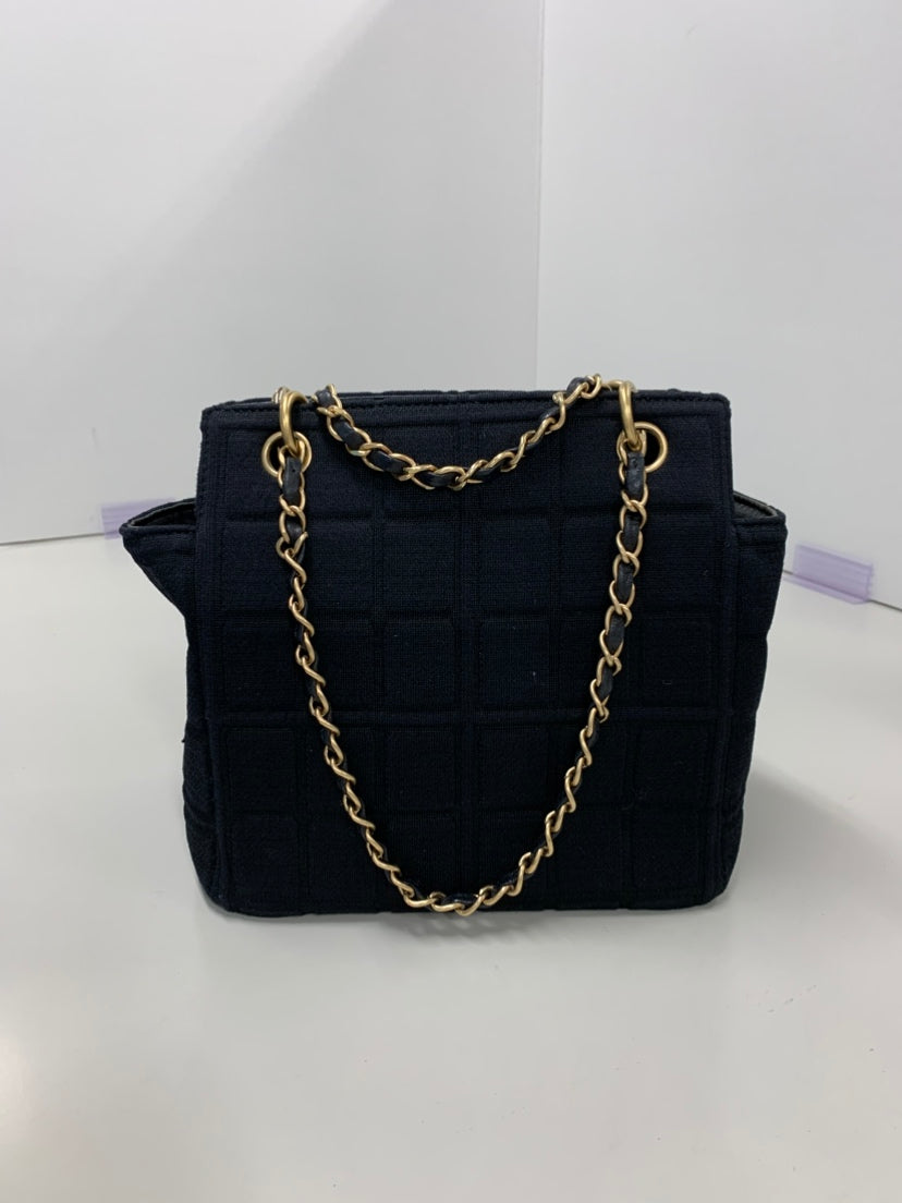 Chanel Jersey CC Chocolate Bar Sac bandoulière