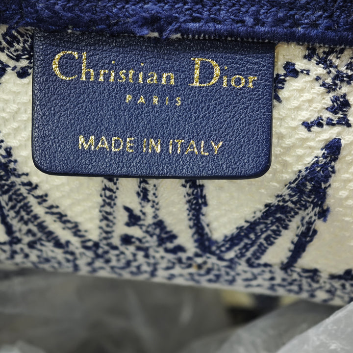 Dior Toile brodé Reve d Infini D Bubble Bucket Sac