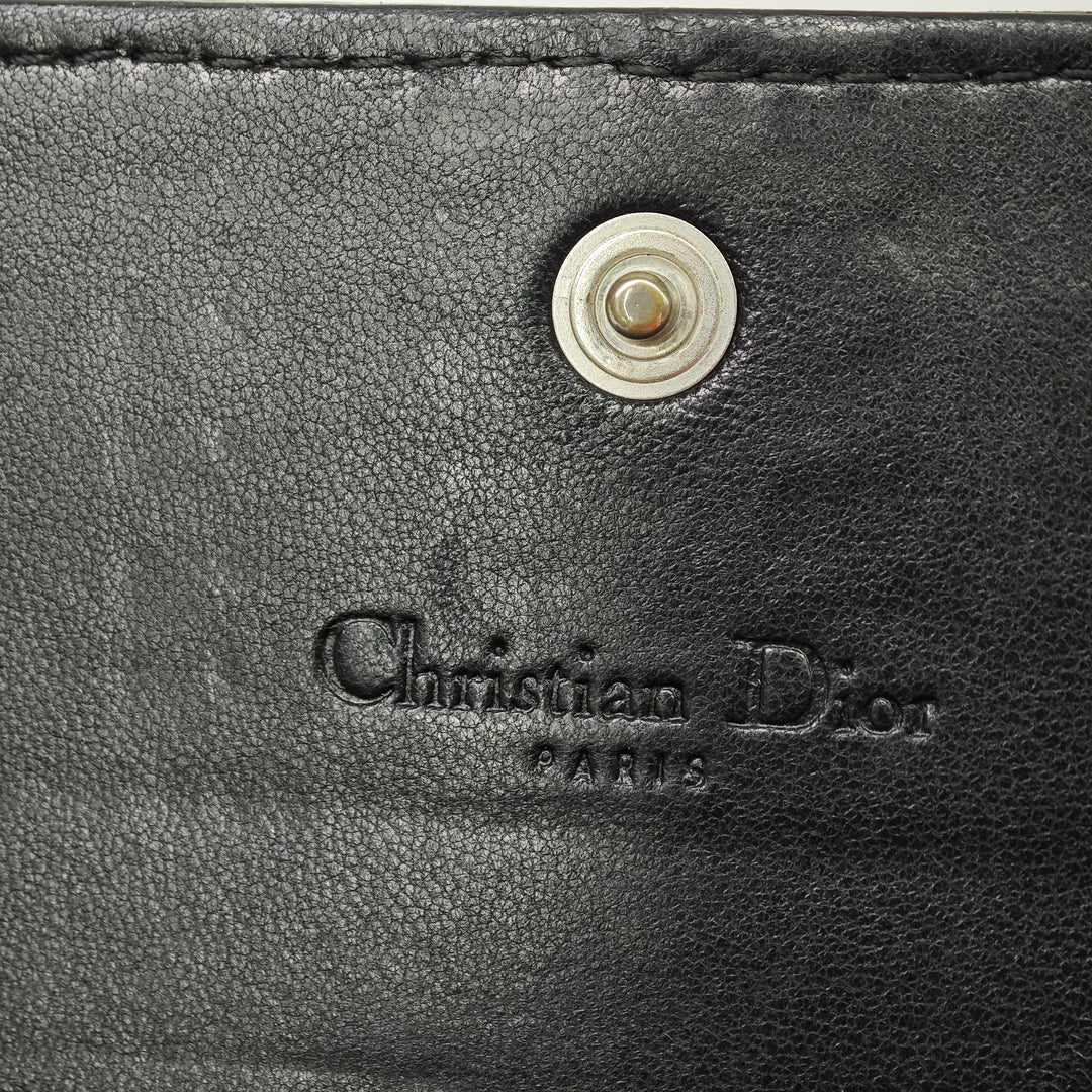 Dior Woven Cuir d’agneau Lady Dior Rendezvouz Wallet on Chain
