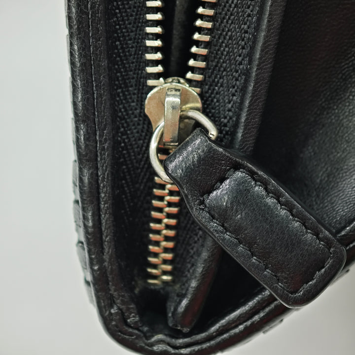 Dior Woven Cuir d’agneau Lady Dior Rendezvouz Wallet on Chain