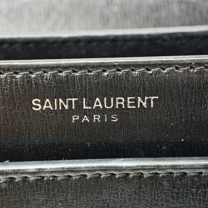 Saint Laurent Medium Cuir de veau Monogram Sunset Sac porté croisé