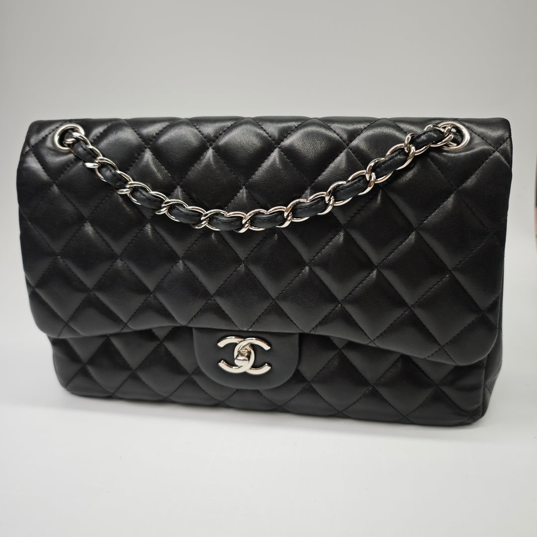 Chanel Jumbo Classic Cuir d’agneau Double rabat