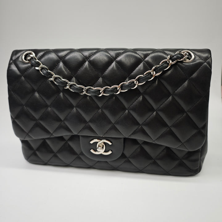 Chanel Jumbo Classic Cuir d’agneau Double rabat