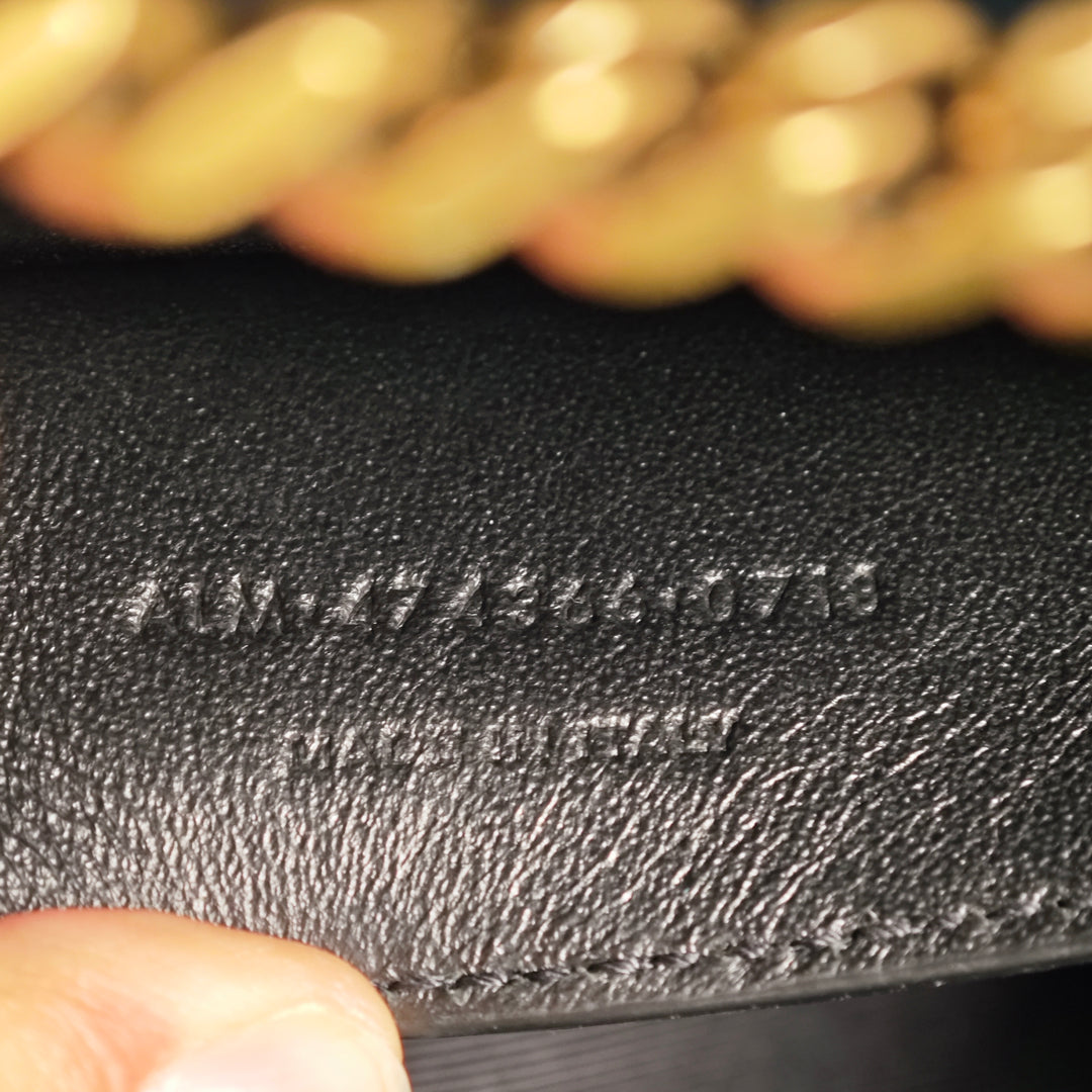 Saint Laurent Small Velours Monogram Kate Pompon Sac porté croisé