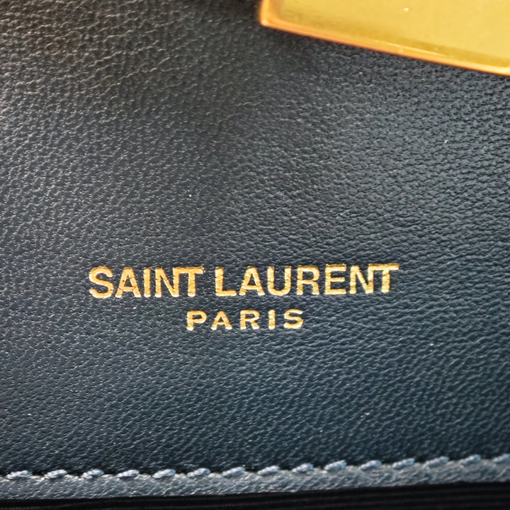 Saint Laurent Small Velours Monogram Kate Pompon Sac porté croisé