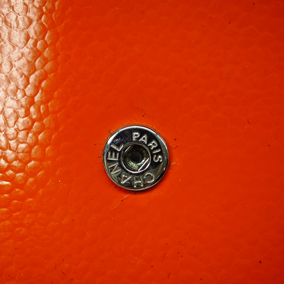 Chanel CC Cuir verni Caviar Wallet on Chain