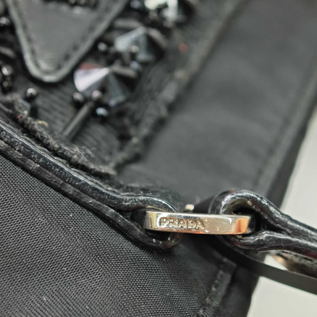 Prada Tessuto Beaded Sac à main