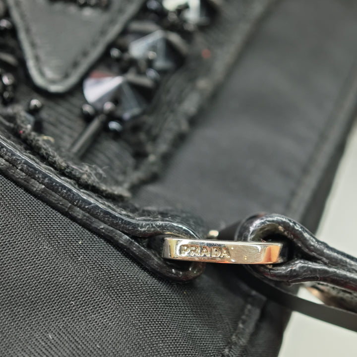 Prada Tessuto Beaded Sac à main