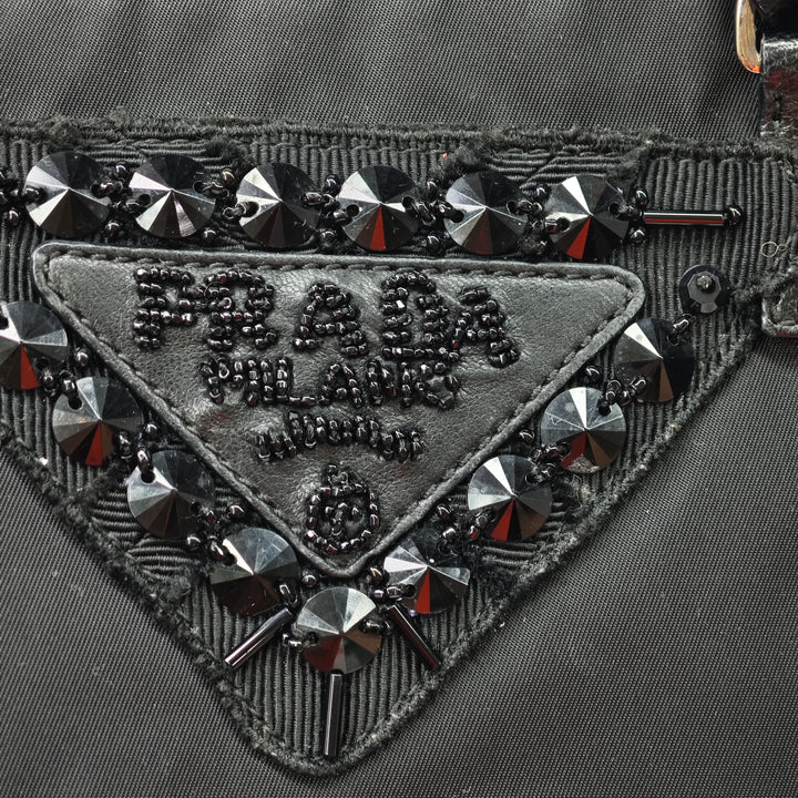 Prada Tessuto Beaded Sac à main