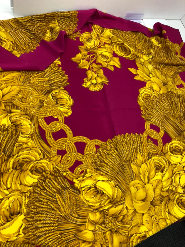 Chanel Ornate Print Soie Foulard