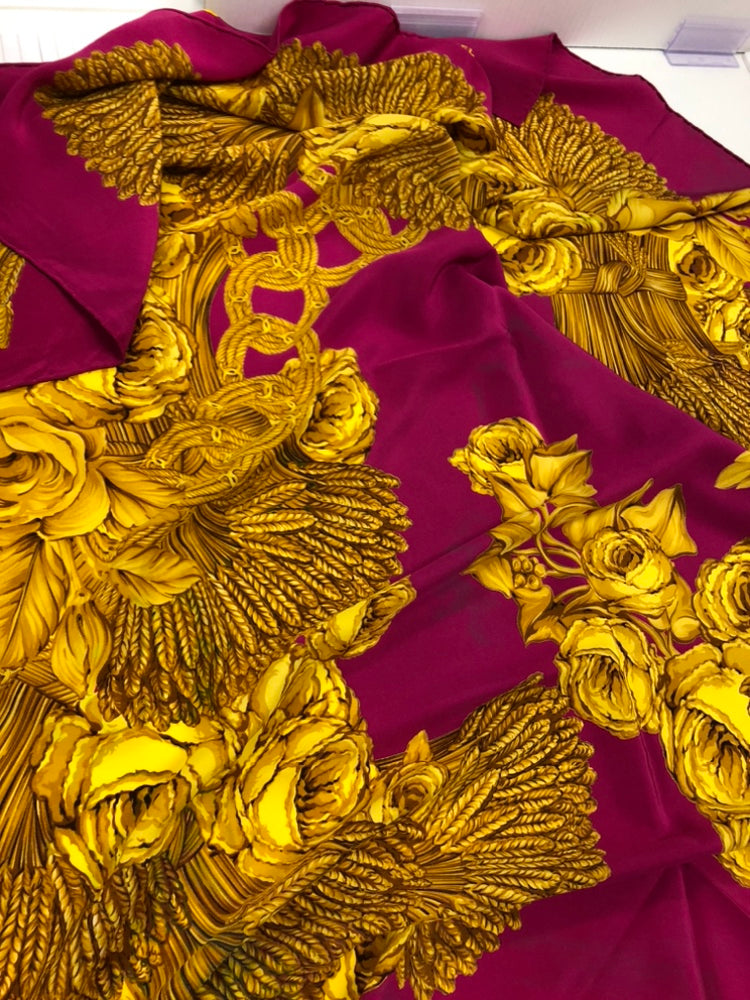 Chanel Ornate Print Soie Foulard