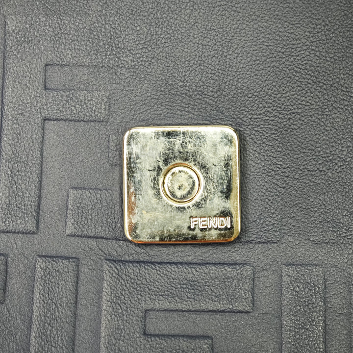 Fendi Large Zucca embossé Cuir Convertible Sac ceintureuette