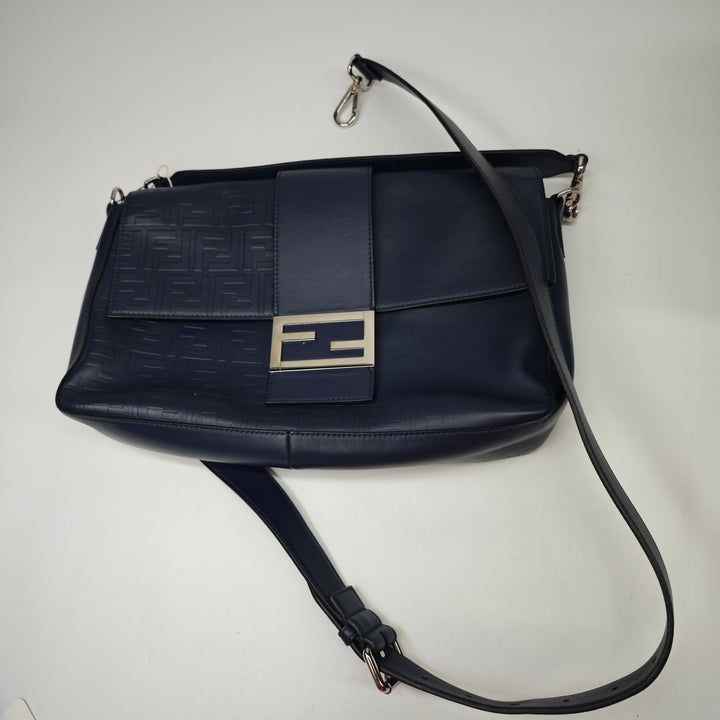 Fendi Large Zucca embossé Cuir Convertible Sac ceintureuette