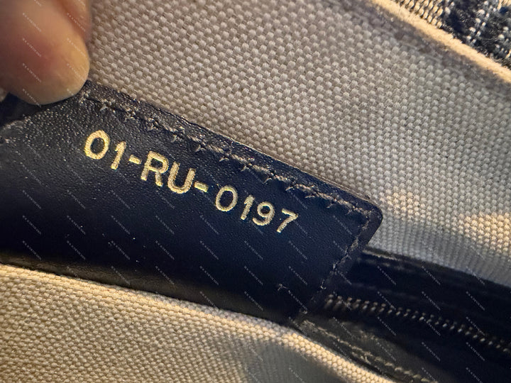 Dior Oblique Toile à rabat Sac porté croisé
