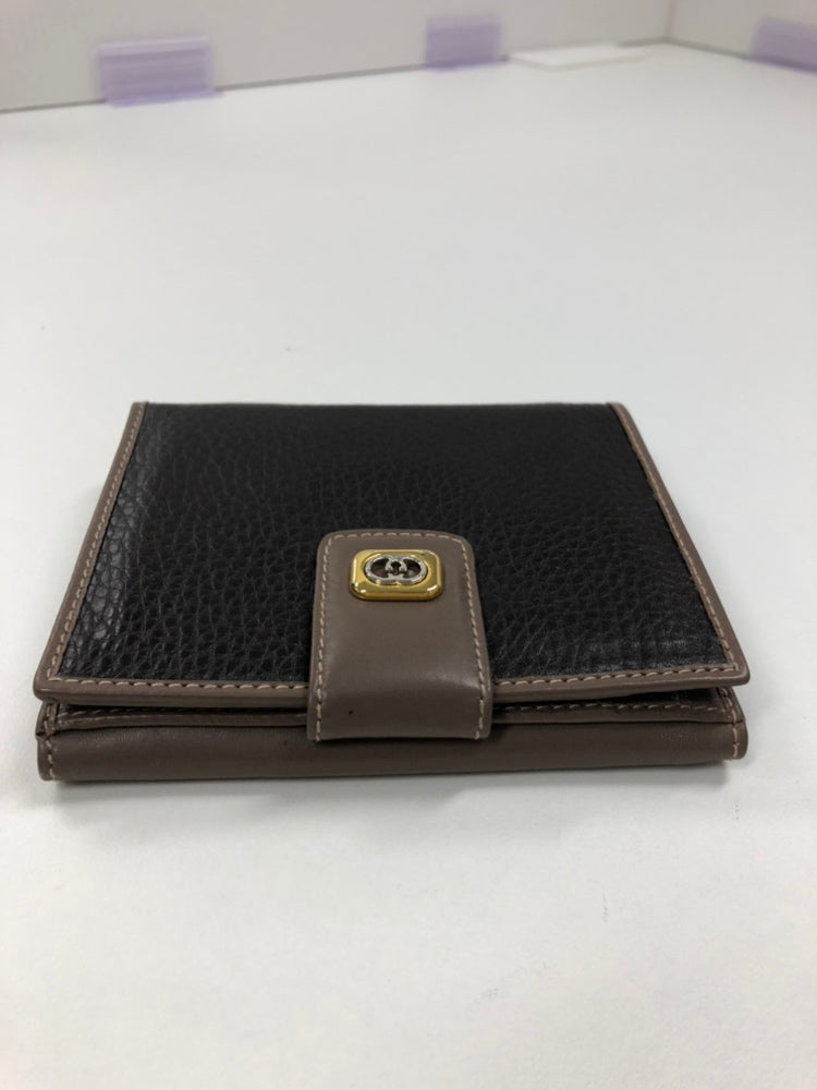 Gucci Bicolor Cuir de veau Interlocking G Small Portefeuille