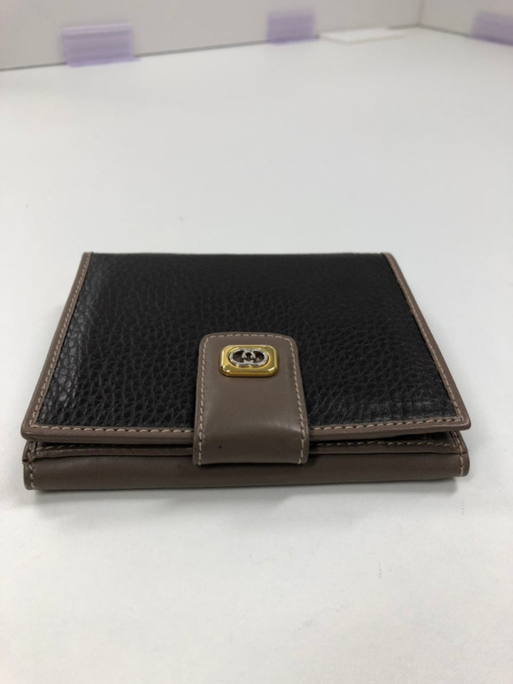 Gucci Bicolor Cuir de veau Interlocking G Small Portefeuille