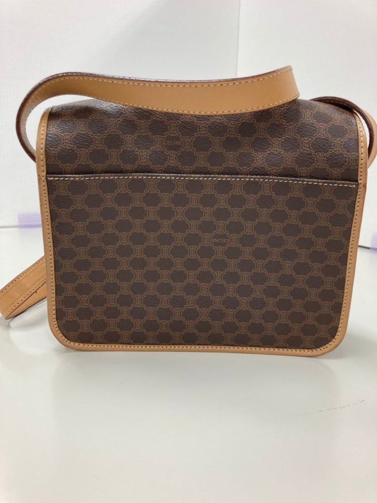 Celine Macadam Coated Toile Sac porté croisé