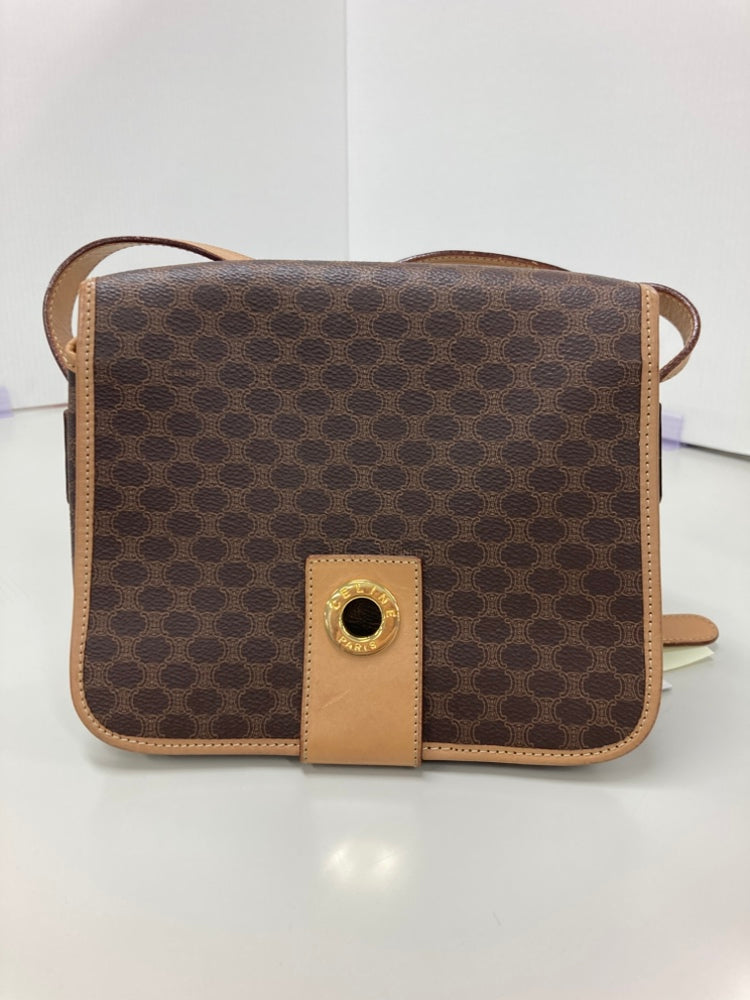 Celine Macadam Coated Toile Sac porté croisé
