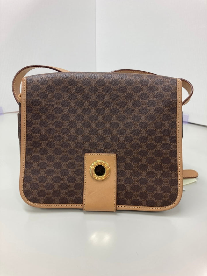 Celine Macadam Coated Toile Sac porté croisé